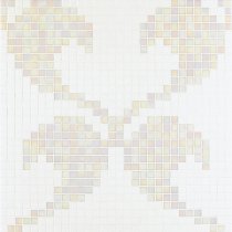 Bisazza Decori 20 Hearts White 64.7x64.7