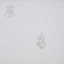 Bisazza The Crystal Collection Hearts And Robots White 0.97x0.97
