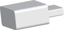 Butech Pro Part Aluminium Anodizado Silver Corner Xlight 7 0.8x0.8