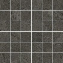 Century Stonerock Black 4.7x4.7 Mosaico Su Rete 30x30
