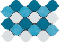 Cerasarda Sardinia Mosaic Goccia Mix Azzuro Mare 21.3x31.9