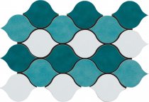 Cerasarda Sardinia Mosaic Goccia Mix Verde 21.3x31.9