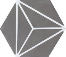 Couleurs And Matieres Cement Hexagones Ozu 32.10 17x17
