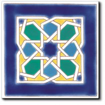 Diffusion Doremail Andalusian Angle Morisco Bleu 15x15