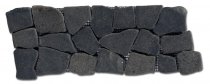 Diffusion Galets De Bali Frise Plat Marbre Noir 10x30