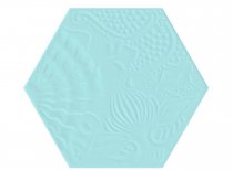 Diffusion Hexagon Gaudi Aqua 22x25