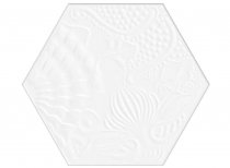 Diffusion Hexagon Gaudi White 22x25