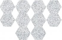 Diffusion Hexagon Granite Mix White 22x25