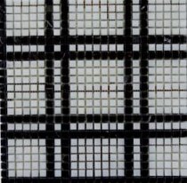 Diffusion Peter And Stone Mosaique Dentelle Blanc Et Noir 1.2x1.2 Cm 30x30