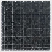 Diffusion Peter And Stone Mosaique Marbre Noir 1.5x1.5 Cm 30x30