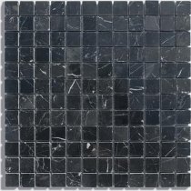 Diffusion Peter And Stone Mosaique Marbre Noir 2.3x2.3 Cm 30x30