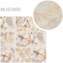 Elios Clay Flower Mustard 10x10