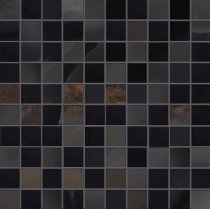 Emil Ceramica Tele Di Marmo Onyx Mosaico 3x3 Black Silktech 30x30