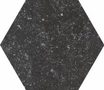Equipe Coralstone Hexagon Black 29.2x25.4