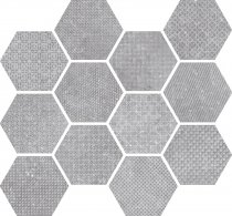 Equipe Coralstone Hexagon Melange Grey 29.2x25.4
