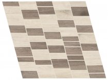 Ergon Wood Talk Mosaico Dyago White-Grey 29.8x29.8