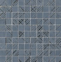Fap Bloom Metal Blue Silver Mosaico 30.5x30.5