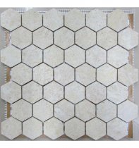 FK Marble Hexagon Travertine 48 30x30