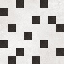 Global Tile Nuar Мозаика Черно-Белый 25x25