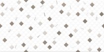 Global Tile Siluet Белый Мозаика 25x50