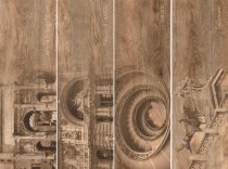 Grasaro Italian Wood Темно-Коричневый Декор 20x60