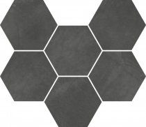 Italon Continuum Petrol Mosaico Hexagon 25x29