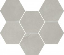 Italon Continuum Silver Mosaico Hexagon 25x29