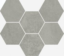 Italon Terraviva Grey Mosaico Hexagon 25x29