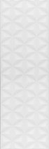 Керама Марацци Диагональ Белый Структура Обрезной 25x75