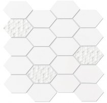 Land Gallery Slim White Mosaico Hexagonal 29.75x29.75