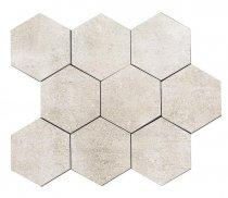 Land Portland Ivory Lappato Mosaico Hexagonal 3D 23.5x27.2