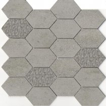 Land Portland Slim Grey Mosaico Hexagon 29.75x29.75