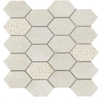 Land Portland Slim Ivory Mosaico Hexagon 29.75x29.75