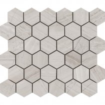 LAntic Colonial Essential Mosaics Hexagon Silver Wood 25.8x29.8