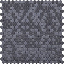 LAntic Colonial Glaze Mosaics Mini Hexagon Grey 29.5x30