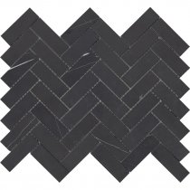 LAntic Colonial Lines Mosaics Lines Cambric Negro Marquina Classico 26.5x32.5