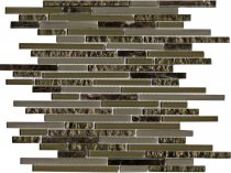 LAntic Colonial Mosaics Eternity Mini Strip Emperador 29.8x30.5