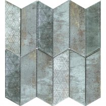LAntic Colonial Rhomboid Mosaics Verdigris 29.8x29.8