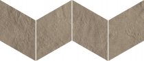 Lea Ceramiche Trame Arrow Plaster Tabacco 39.5x11.2