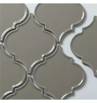 Liya Mosaic Ceramics Porcelain Arabesko Plate Grey 160 21.8x21.8