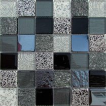 Liya Mosaic Elements Black 30x30