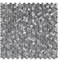 Liya Mosaic Metallic Aluminium 3D Hexagon Metal 29.8x30.8