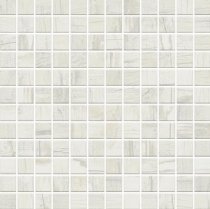 Monocibec Charm White Mosaico 2.5x2.5 Su Rete 30x30