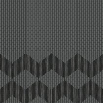 Mutina Tape Zigzag Half Black 20.5x20.5