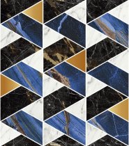Naxos Rhapsody Mosaic Mood Blue 30x34
