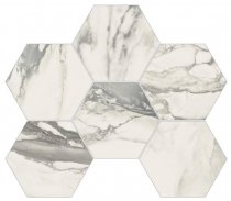 Novabell Imperial Michelangelo Esagona Bianco Arabescato Naturale 29.3x38