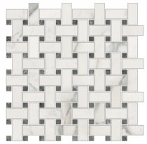 Novabell Imperial Michelangelo Mosaico Trama Bianco Apuano Naturale 30x30