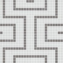Onix Mosaico Deco Patterns Labyrinth Grey 62.2x62.2