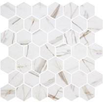 Onix Mosaico Hex Eco Stones Xl Calacatta Gold Matte 28.4x28.6