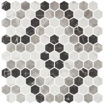Onix Mosaico Hex Geo Patterns 4 30.1x29